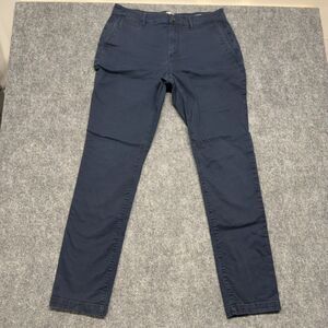 Flint and Tinder Athletic Tapered Pants Men's 34x34 Navy Blue Chino
